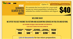 Desktop Screenshot of freetaxforlife.com